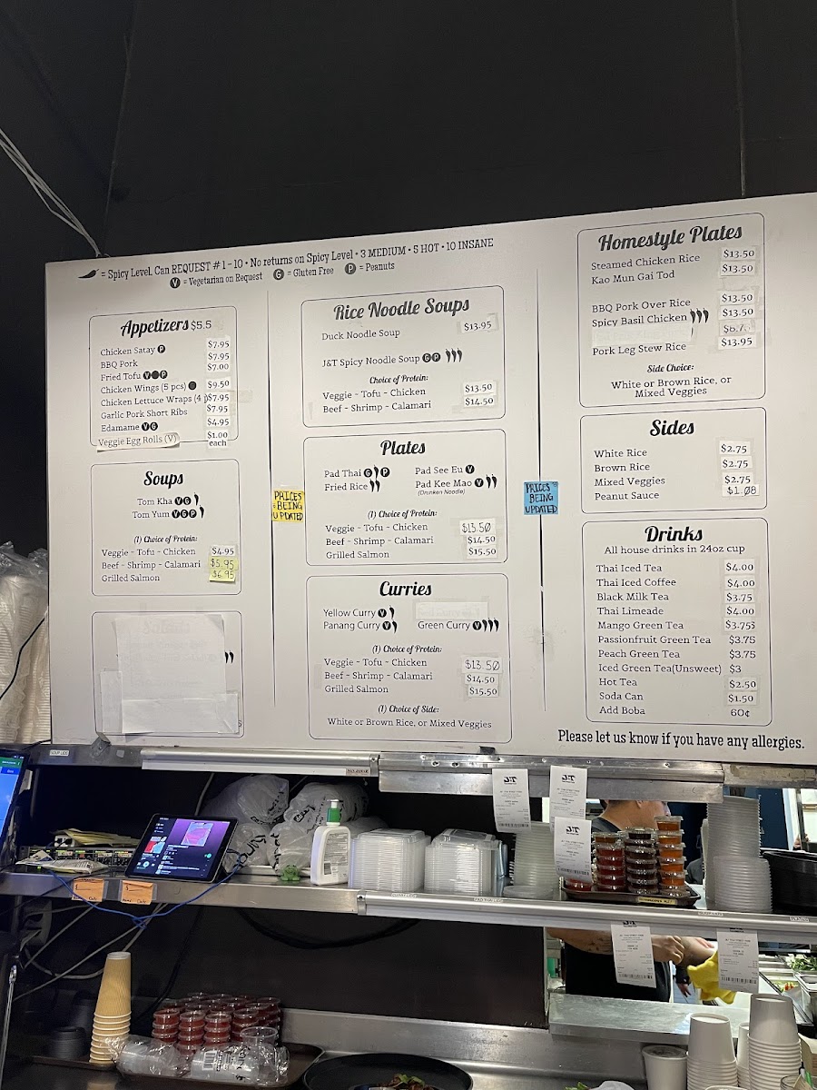 J&T Thai Street Food Menu - Image 5